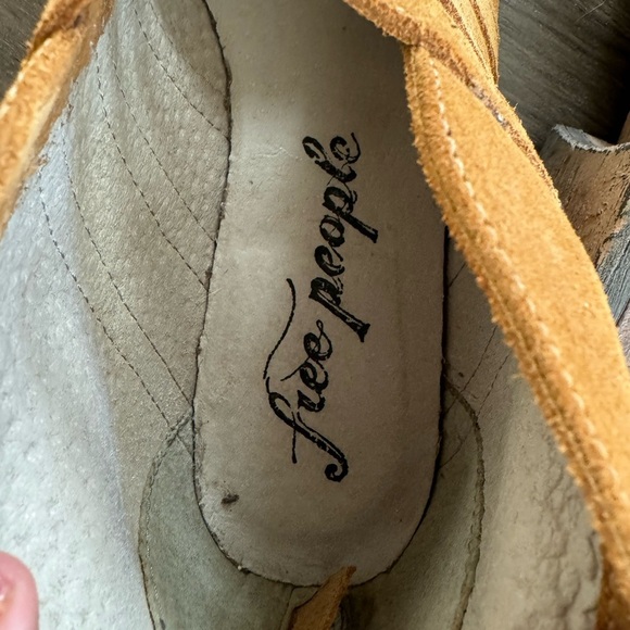 Free People Swept Away Tan Leather Ankle Booties - Picture 6 of 6